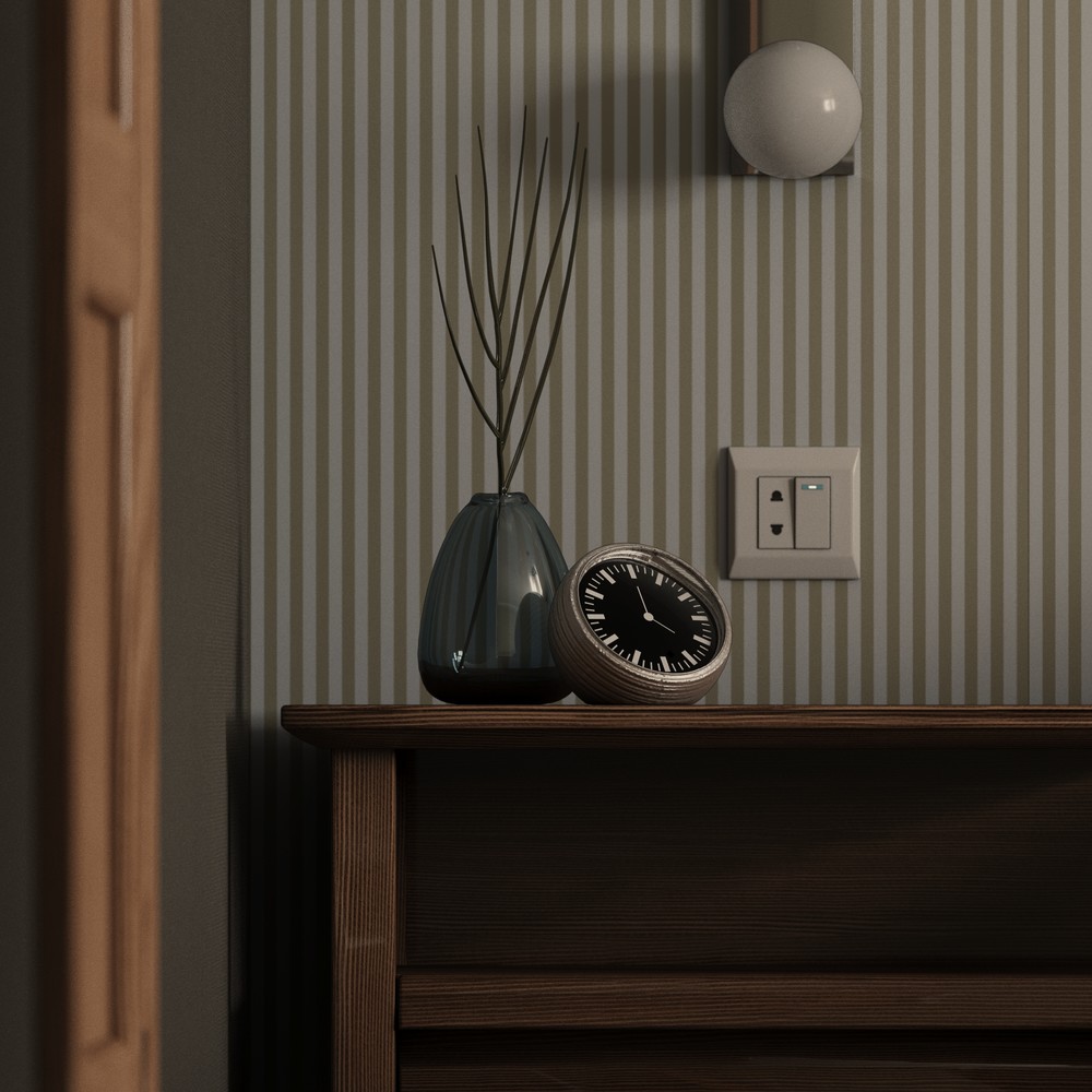 3d визуализация гостиничного номера