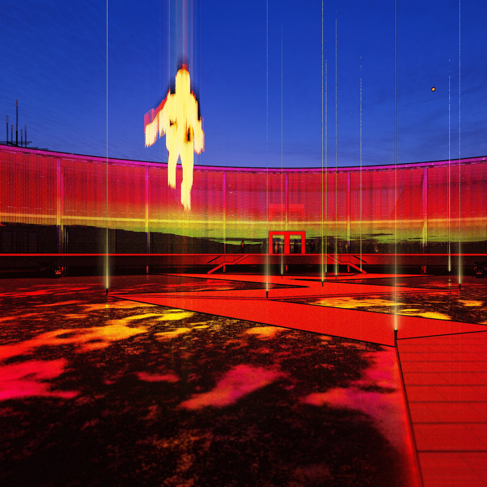 3d визуализация административного здания